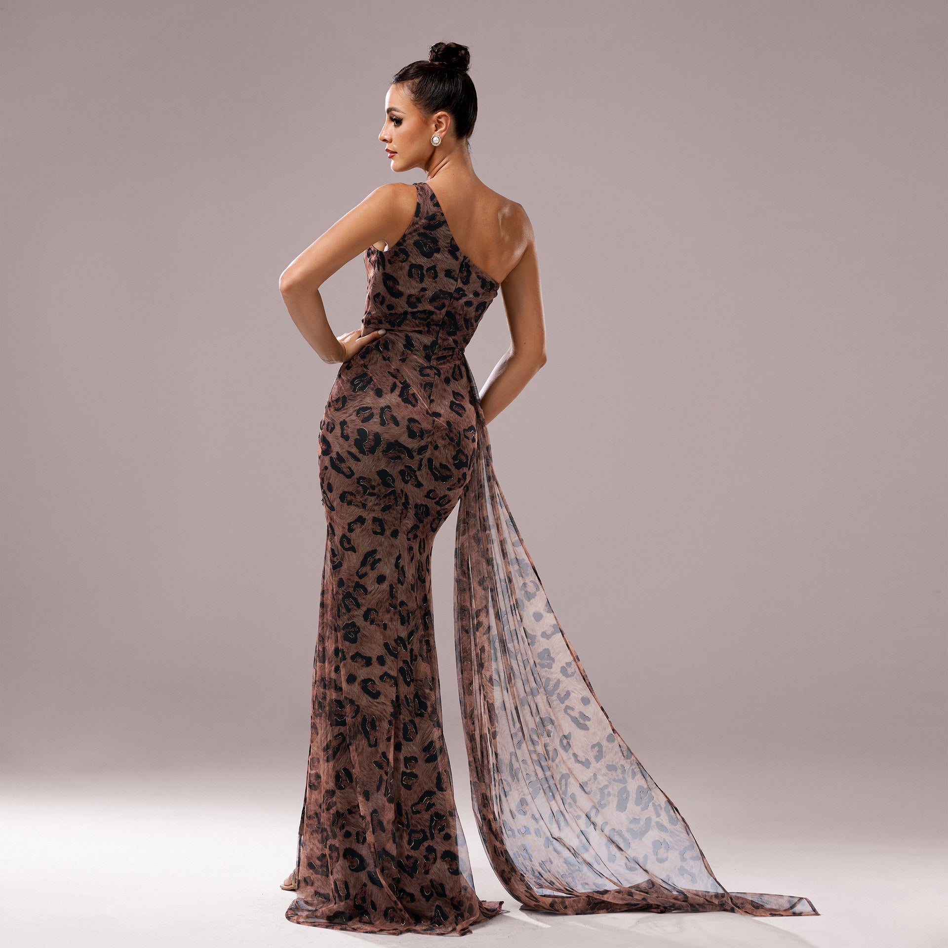 Leo Sequin Evening Dress for Women | One-Shoulder Glamour Dress