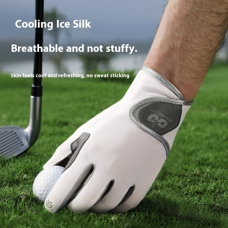 Golf Gloves Summer Ice Silk Cooling Non-slip Unisex