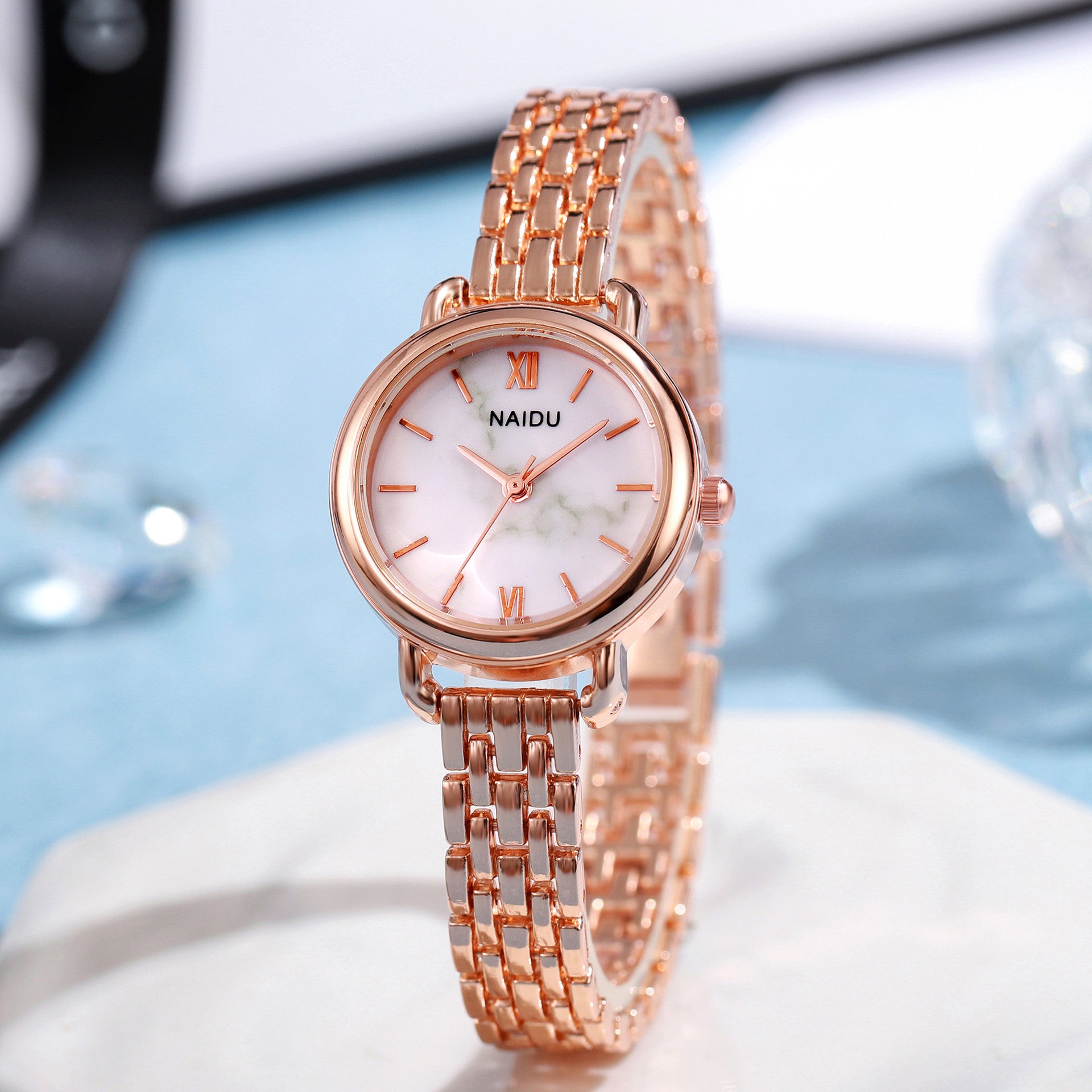 Ladies' Stainless Steel Watch Waterproof – Exclusive Elegant Wristwatch