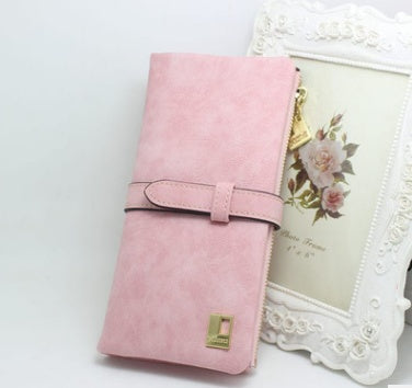Women's Nubuck Leather Wallet | Elegant Zip Purse