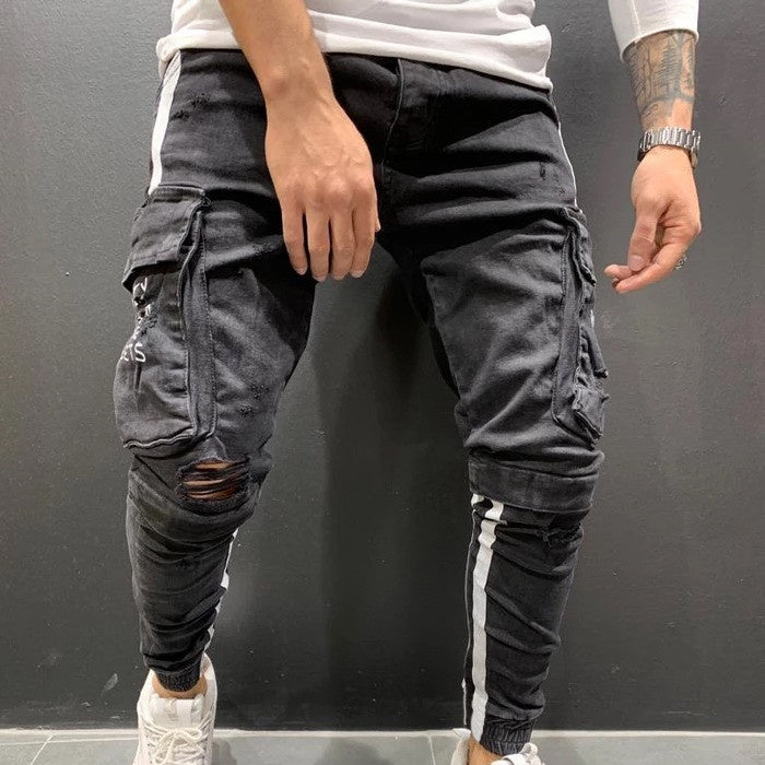Men's Zipper Pants | Knee Cut Pants | Streetwear Trend