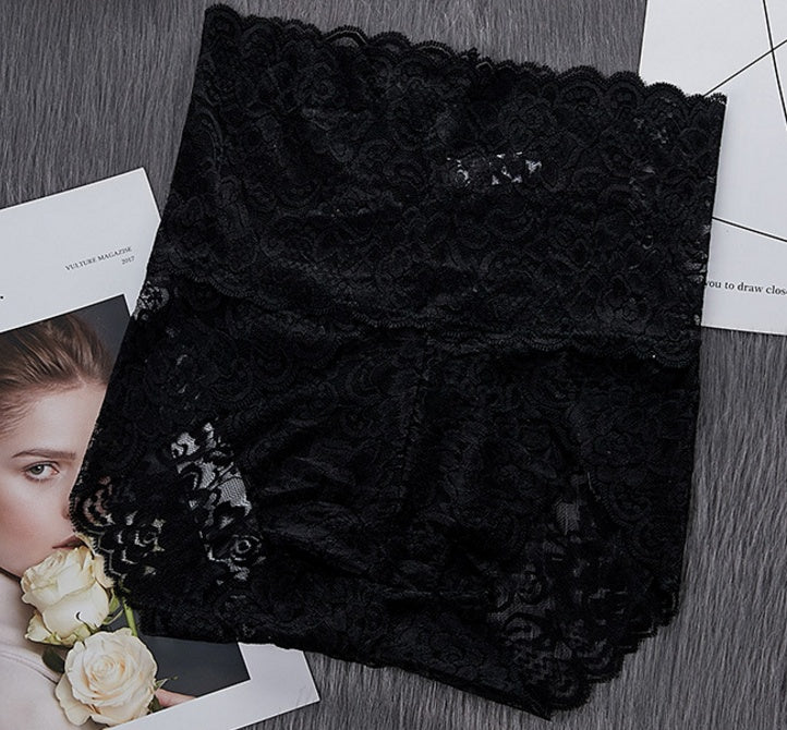 Women's High-Waist Lace Briefs | Seamless Comfort Underwear