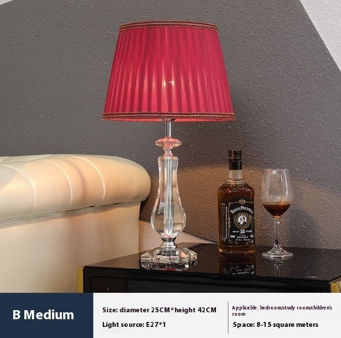 Crystal Table Lamp Dimmable with Remote Control Luxury LED