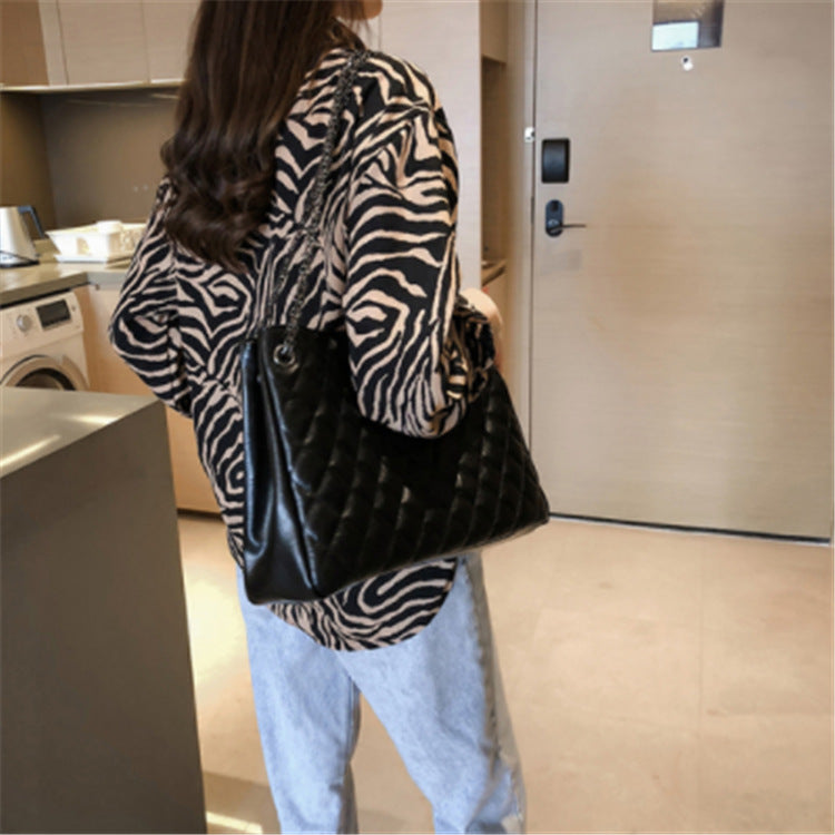 Women's Retro Striped Blouse – Loose Fit, Long Sleeve & Timeless