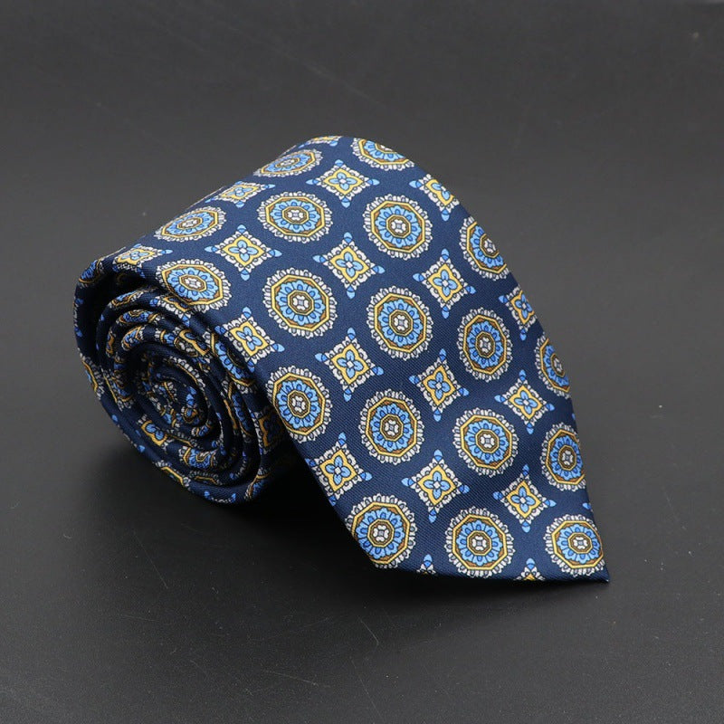 Men's Silk Tie Bohemian 7.5 cm Soft Elegant Modern