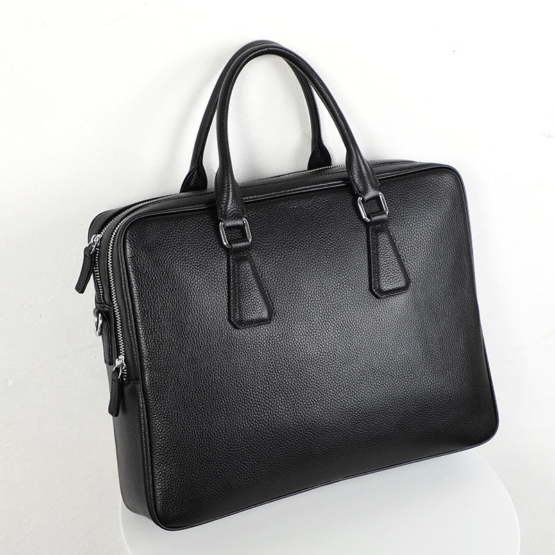 Herren Leder Aktentasche XL aus Rindsleder – Große Business Tasche