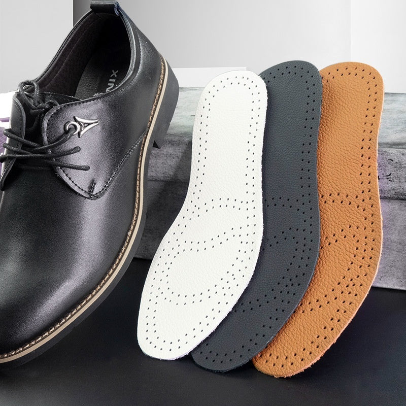 Leather Insoles | Massage Breathable Comfort Shoes