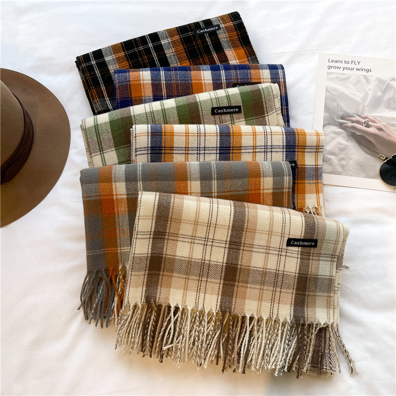 Unisex Schal Kaschmir leicht warm Herbst Winter dünn elegant