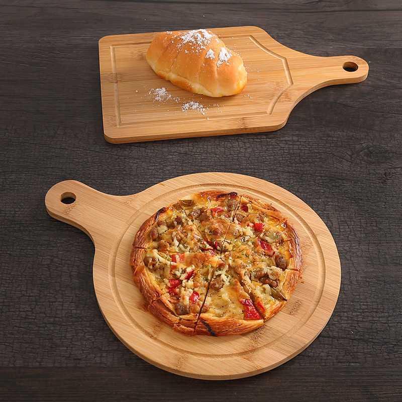 Premium Holz Schneidebrett & Pizzabrett – Küchenbrett Multifunktion