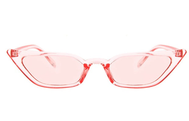 Vintage Cat-Eye Sonnenbrille Damen | Schmale Retro UV400 Shades