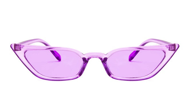 Vintage Cat-Eye Sonnenbrille Damen | Schmale Retro UV400 Shades