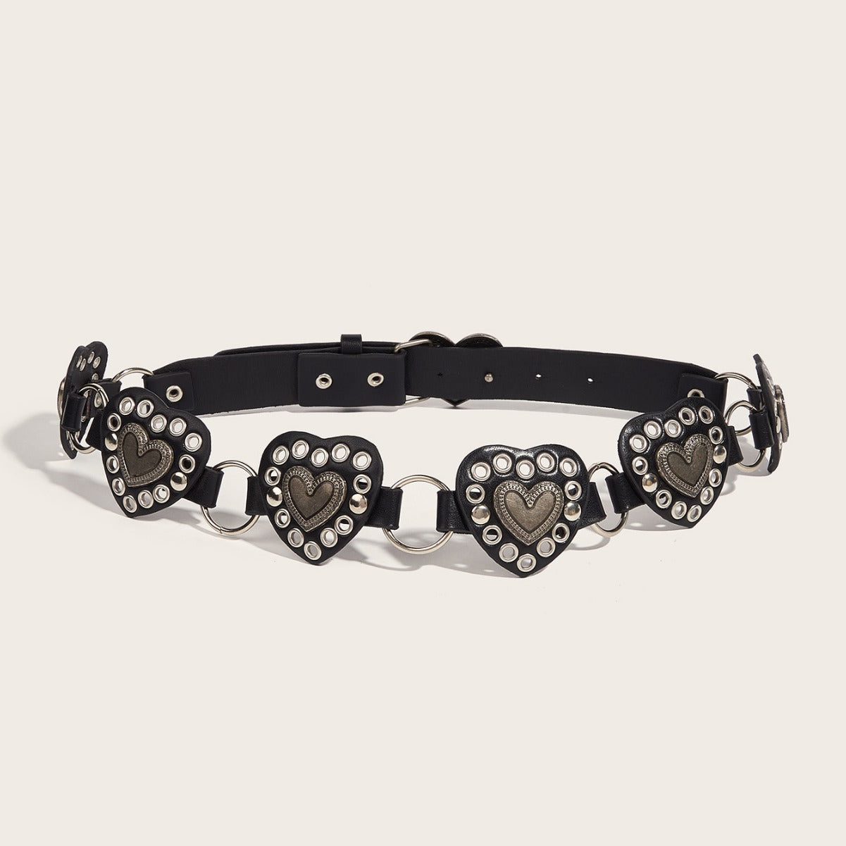 Women's Belt PU Leather Street Style | Hollow Circle Trendy Modern