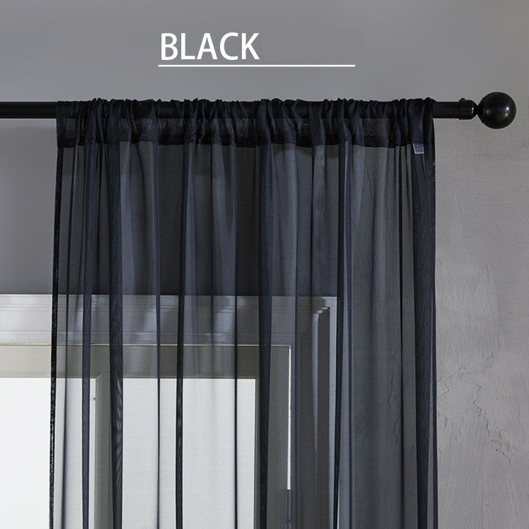 Cotton Linen Curtain | Modern lightweight plain natural