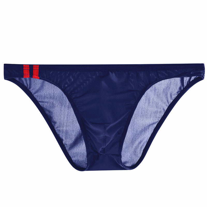 Men's Ice Silk Low Waist Briefs | Transparent Breathable Ultra-Thin Underwear