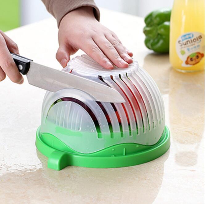 Salad Cutter Bowl | Fruit Vegetable Slicer 3-in-1