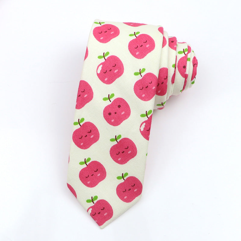 Slim Tie Men's Cotton Korean Slim Modern Elegant