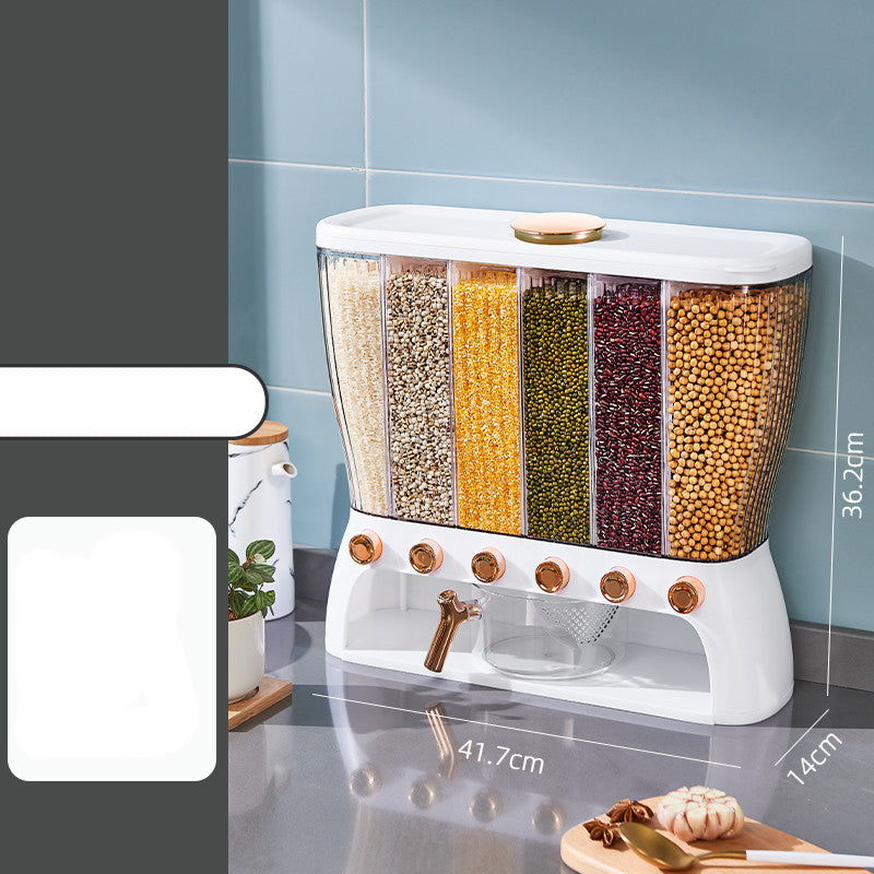 Storage Container with Compartments | Airtight Cereal Organizer