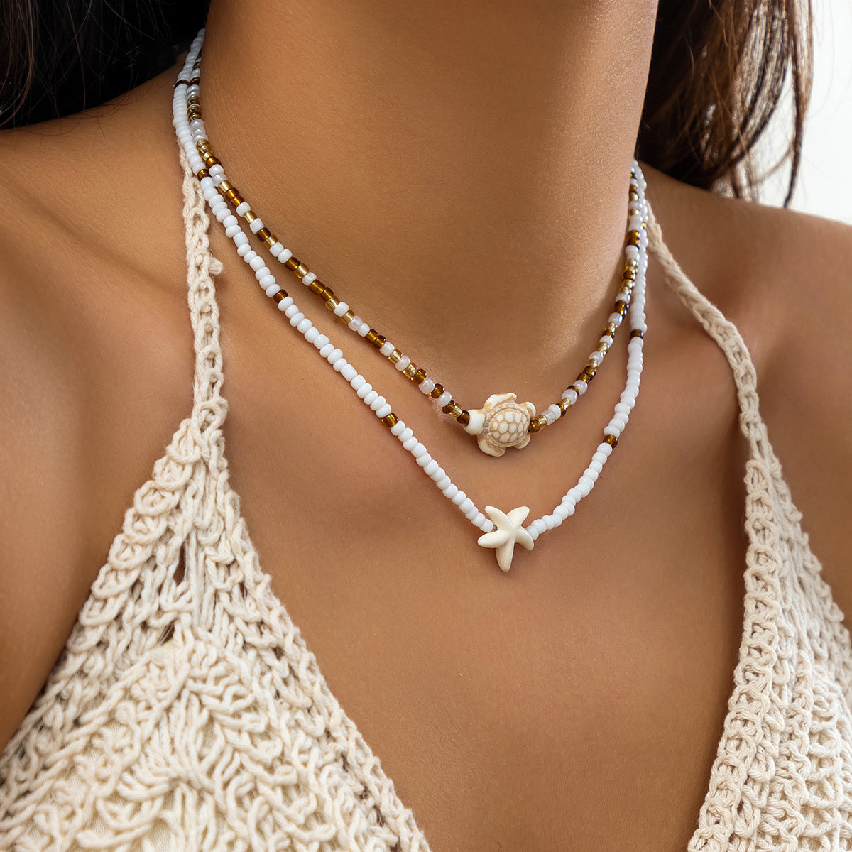 Starfish Shell Necklace for Women – Summer, Elegant & Natural