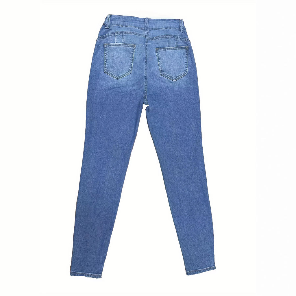 Women's Plus Size High Waist Slim Fit Jeans – Form-Fitting Denim Pants
