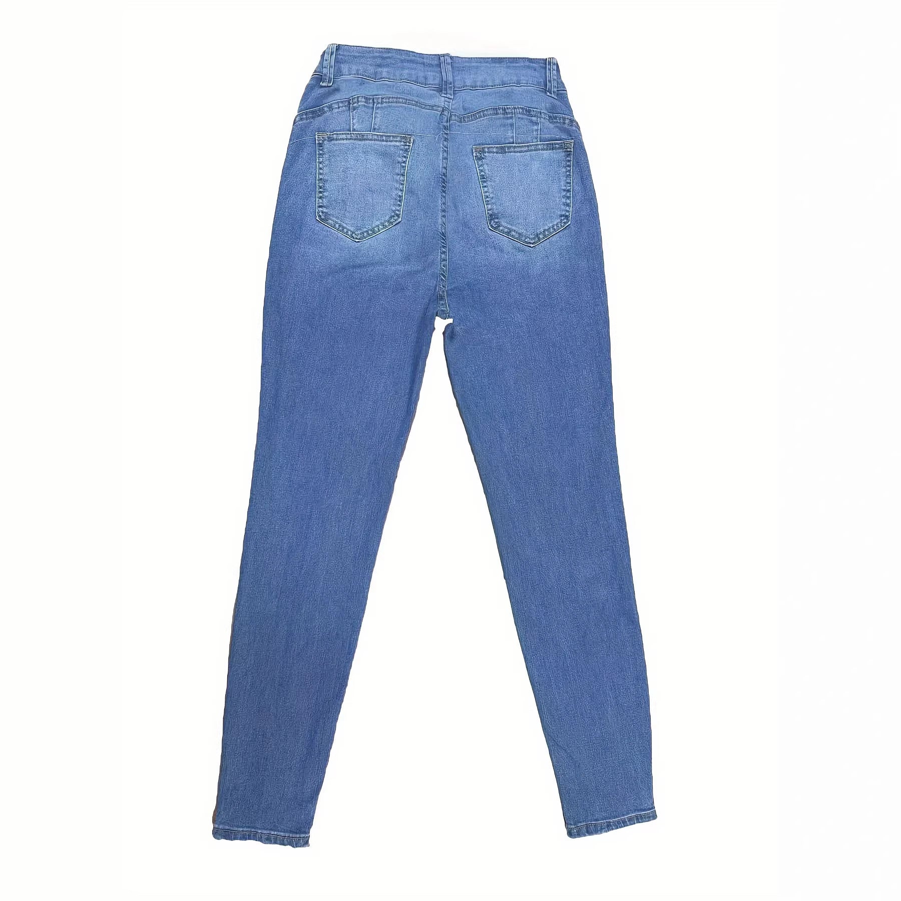 Women's Plus Size High Waist Slim Fit Jeans – Form-Fitting Denim Pants