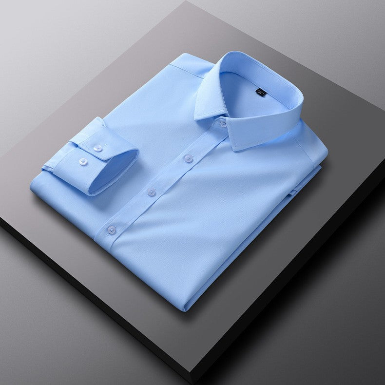 Men's Slim Fit Shirt | Business Work Shirt Plain Elegant