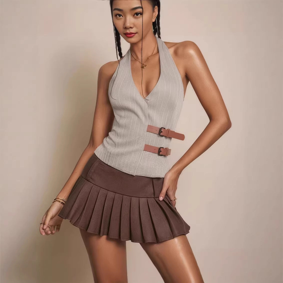 Damen Slim-Fit Weste Elegant Minimalistisch | Moderne Mode