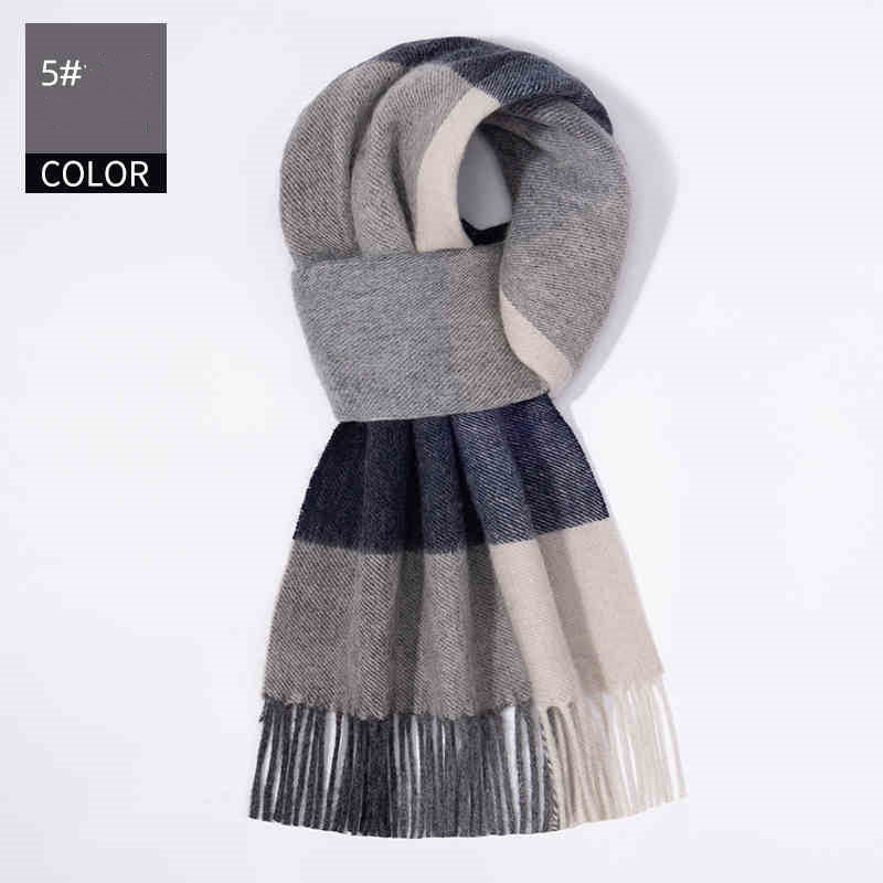 Men's Cashmere Scarf Winter Soft Warm Elegant Luxury