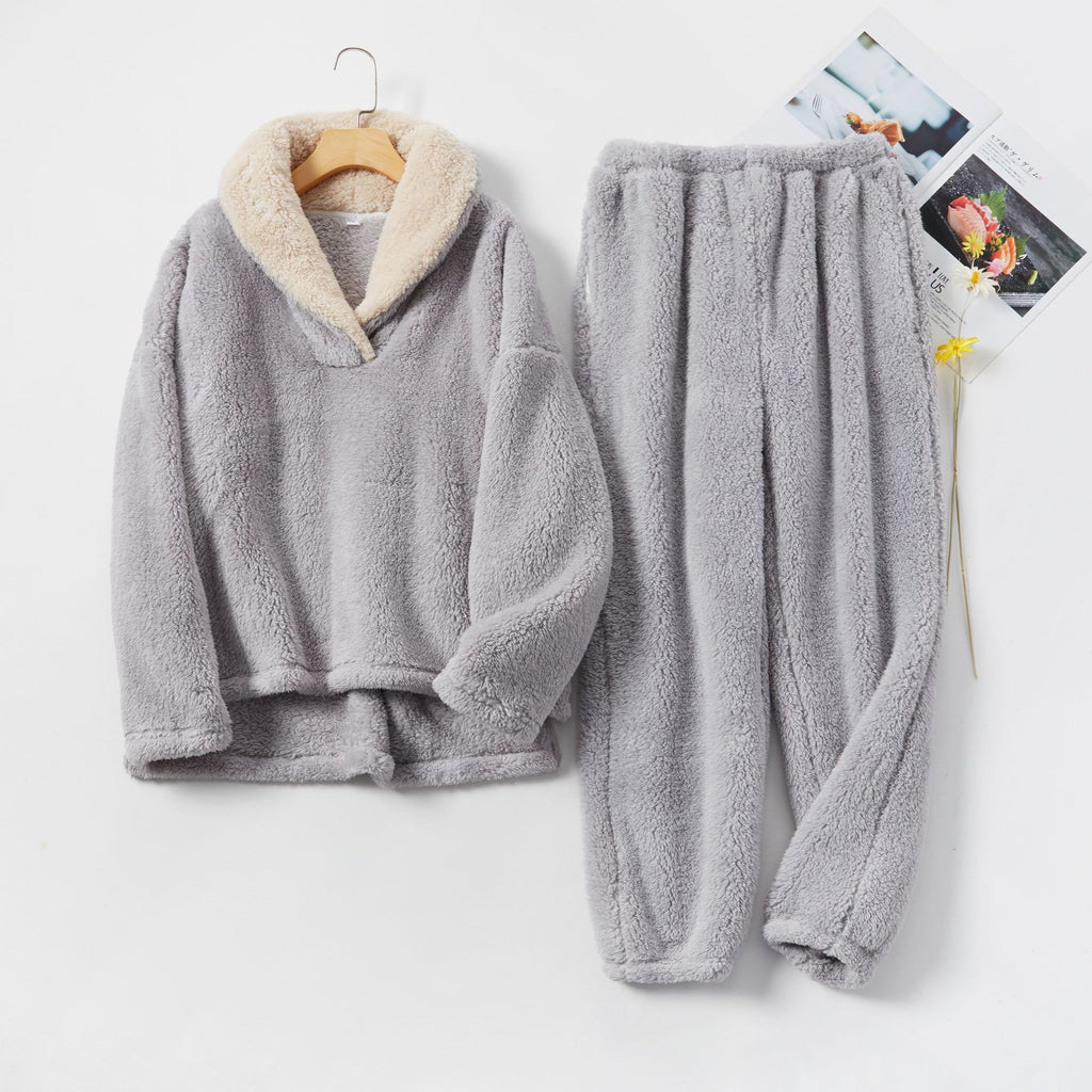 Women's Coral Fleece Pyjama Set – Warm, Fluffy & Perfect for Winter