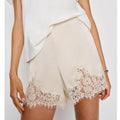 Women's Satin Shorts | Elegant Silk Loungewear with Lace