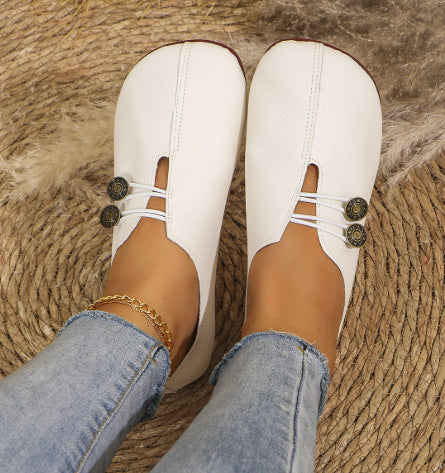 Women's Sandals Square Toe Comfortable | Slip-On Summer Flats Elegant
