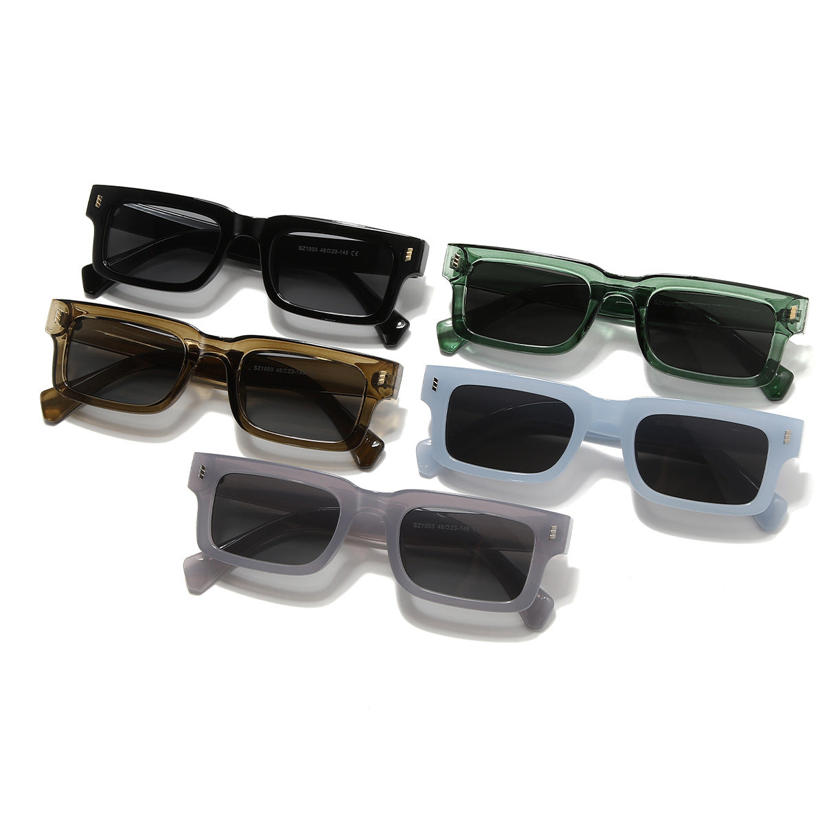 Retro Sonnenbrille rechteckig | Herren | Kleine Fassung