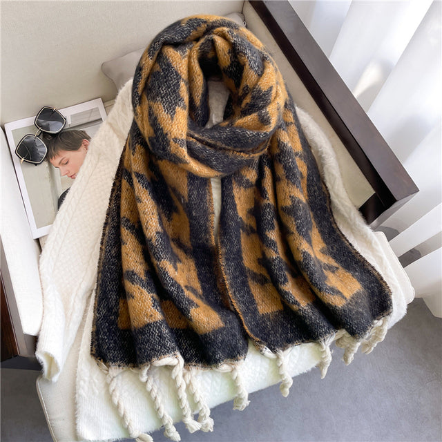 Women's Winter Scarf Pashmina Soft Warm Cashmere Plain Elegant