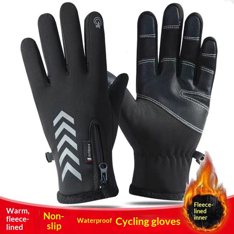 Thermal Cycling Gloves Touchscreen Warm Non-slip Men's