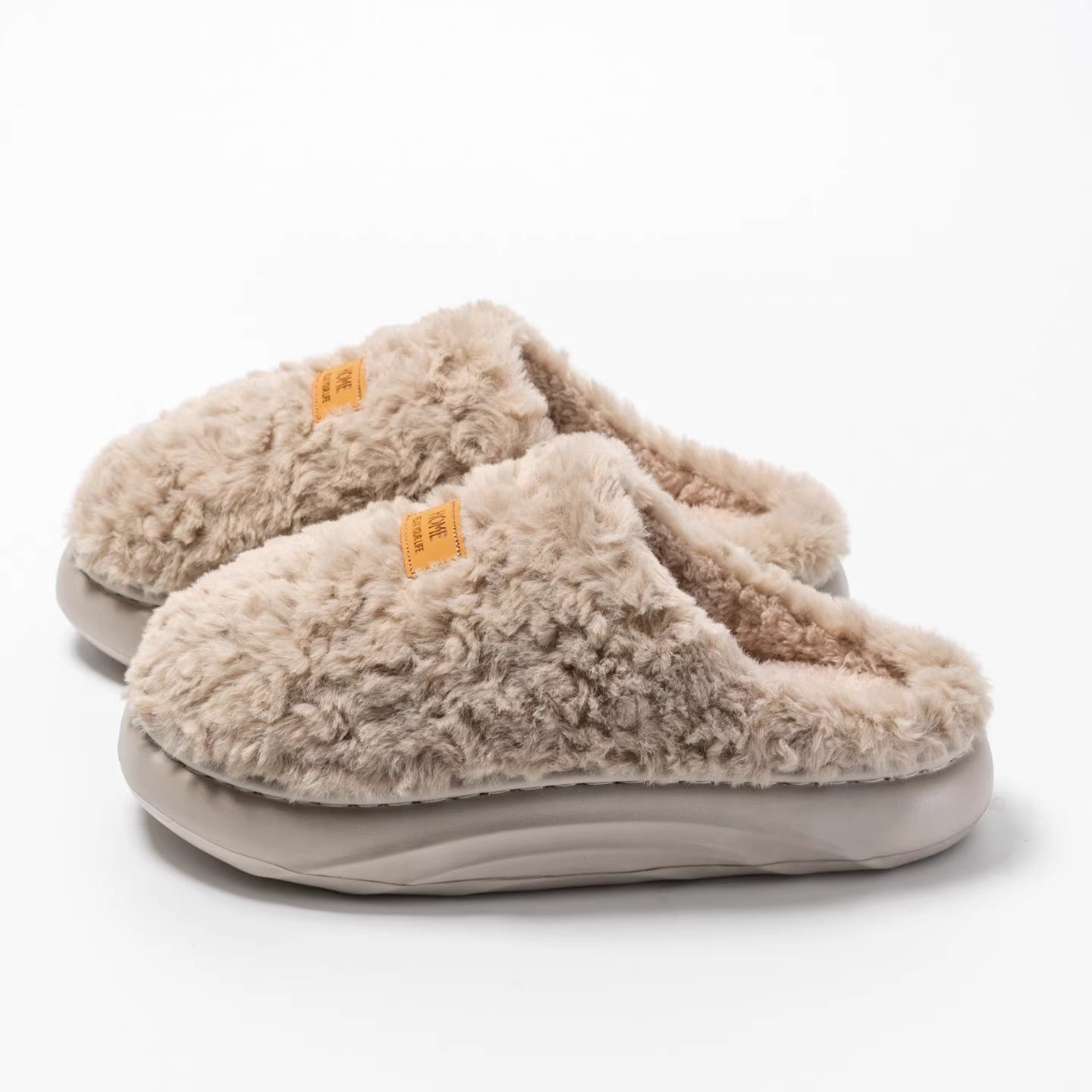 Women's Plush Slippers Warm – Thick Sole Non-slip Comfort