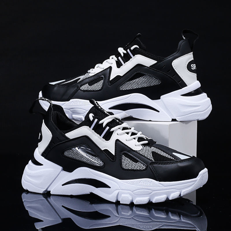Herren Weiße Sneaker Rutschfest Running Walking Sport Schuhe