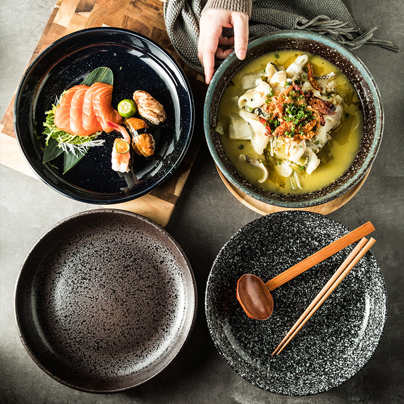 Japanischer Keramik Sushi Teller – Elegantes Serviertablett