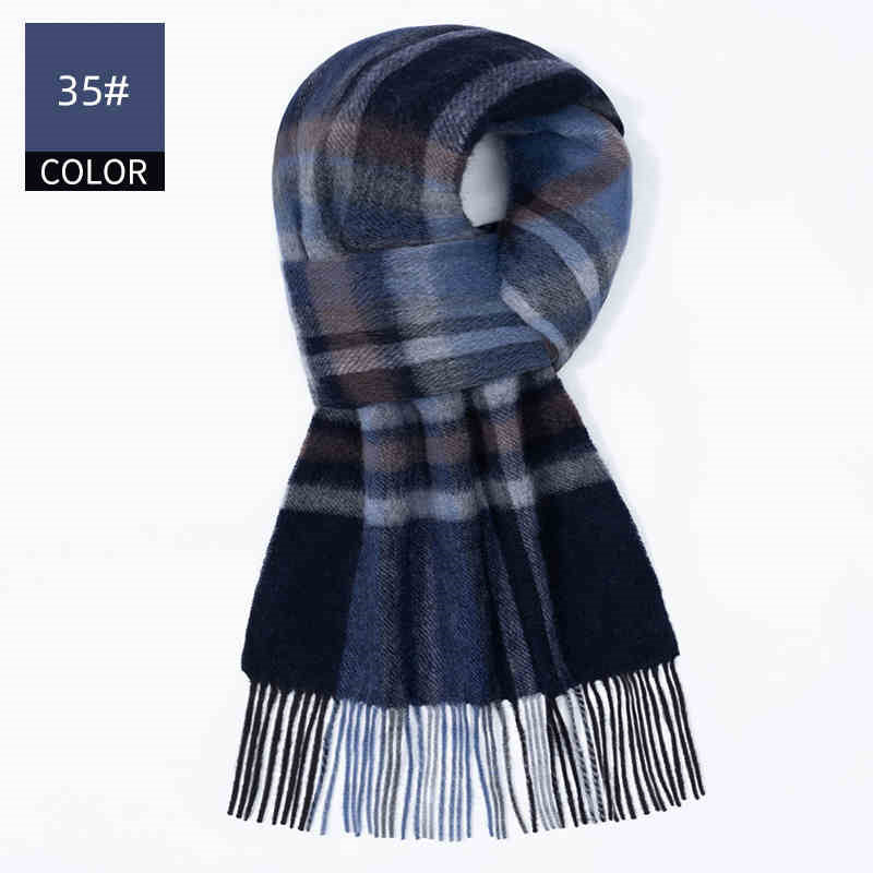 Men's Cashmere Scarf Winter Soft Warm Elegant Luxury