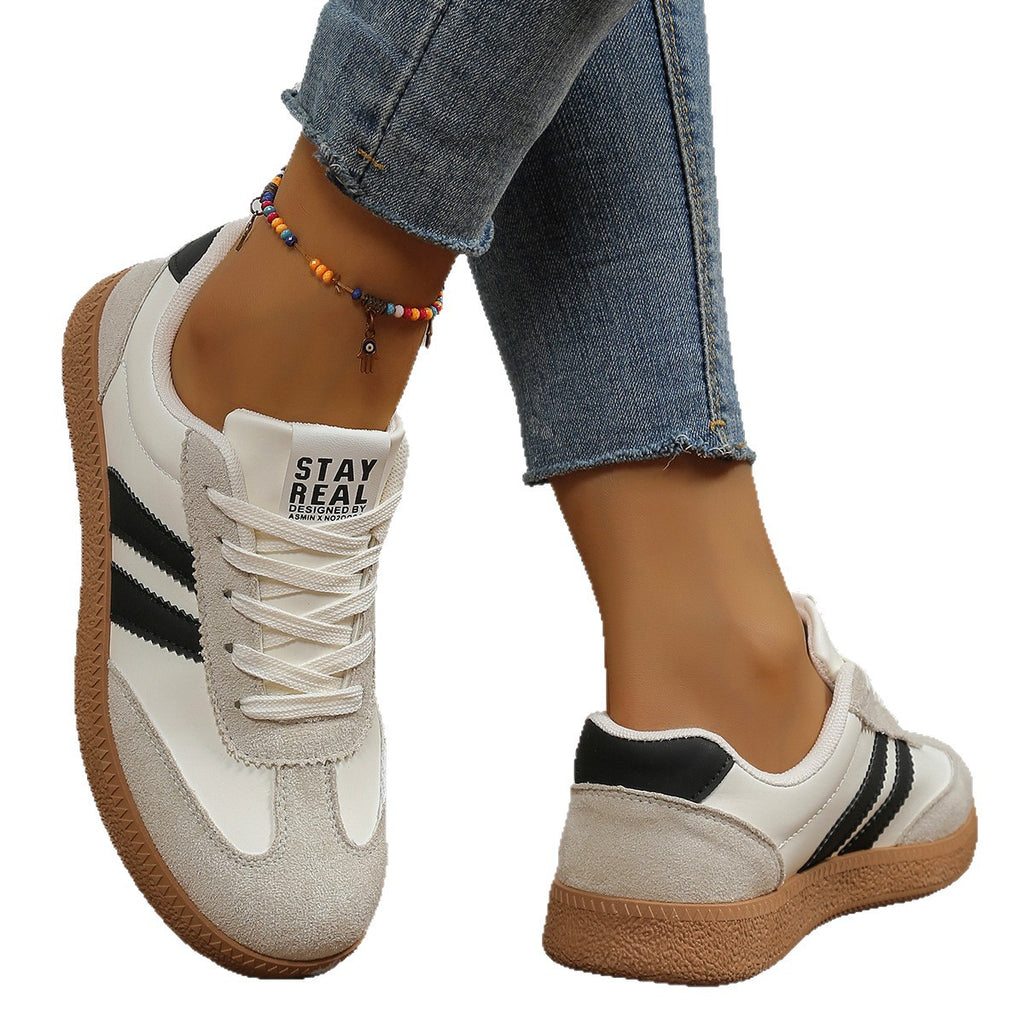 Fashionable Women's White Sneakers | Elegant Casual Shoes
