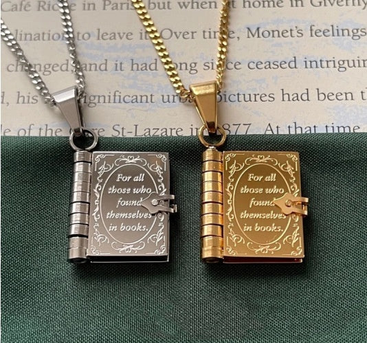 Locket Book Necklace – Perfect Jewelry for Book Lovers