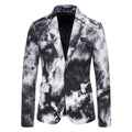 Herren Print Sakko Single Breasted – Modische Casual Anzugjacke