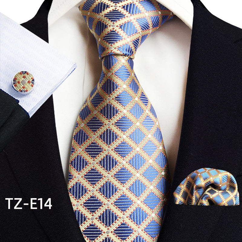 Paisley Tie Set for Men, Elegant 3-Piece, Business Wedding