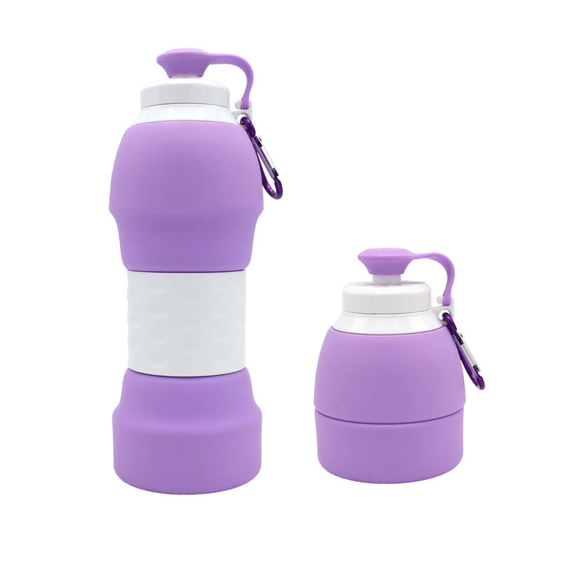 Foldable Silicone Water Bottle Premium – Space-Saving Travel Bottle