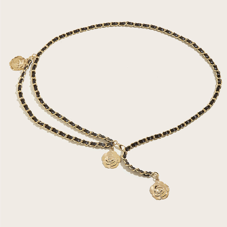 Women's Camellia Waist Chain Summer | Floral Elegant Waist Chain