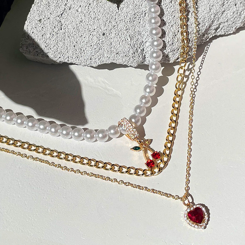 Multi-layered Pearl Necklace for Couples – Romantic Women's Jewelry with Style