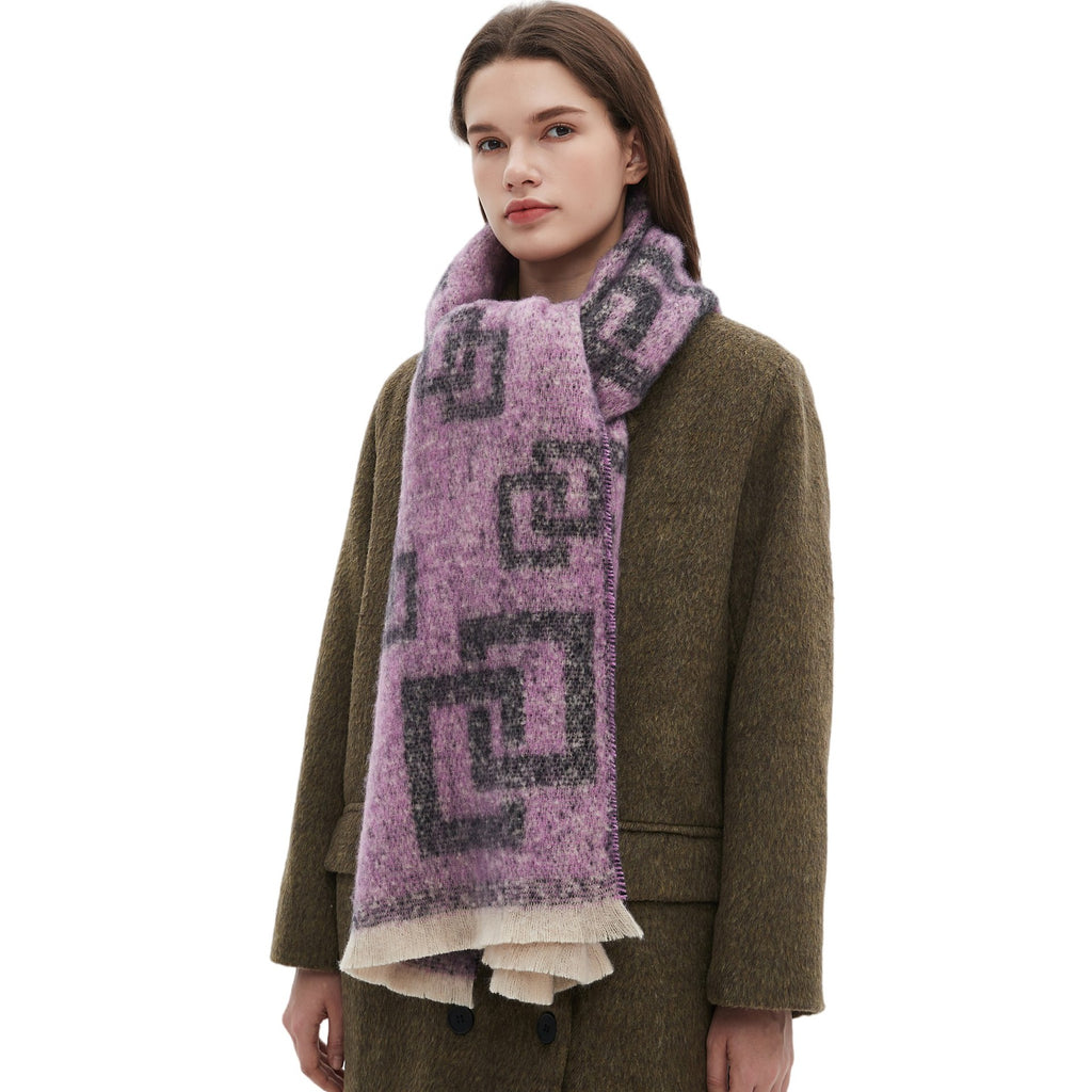 Unisex Scarf Geometric Modern Square Scarf Women Men Fashion