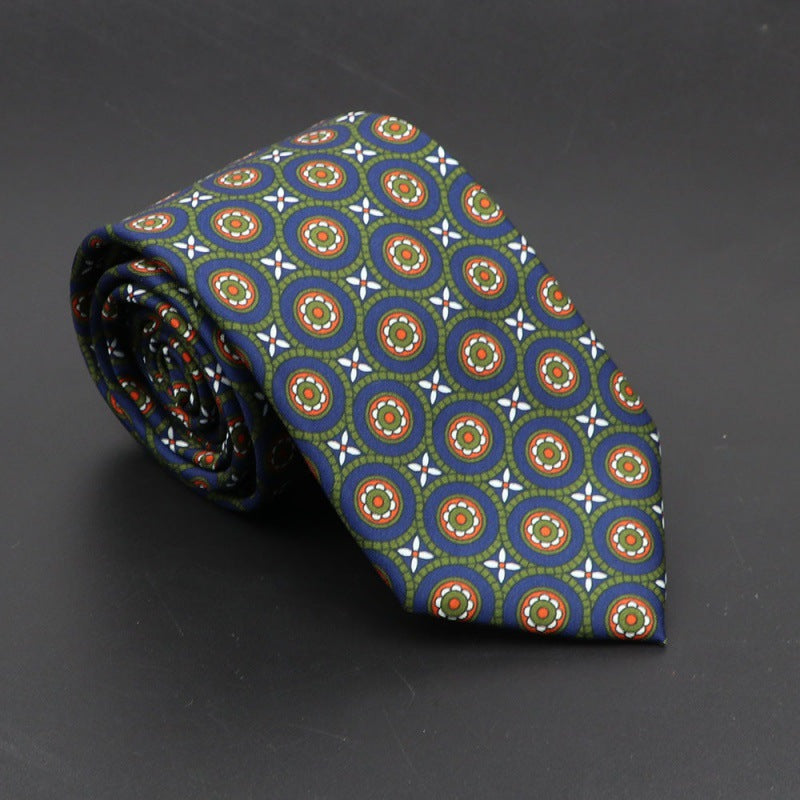 Men's Silk Tie Bohemian 7.5 cm Soft Elegant Modern