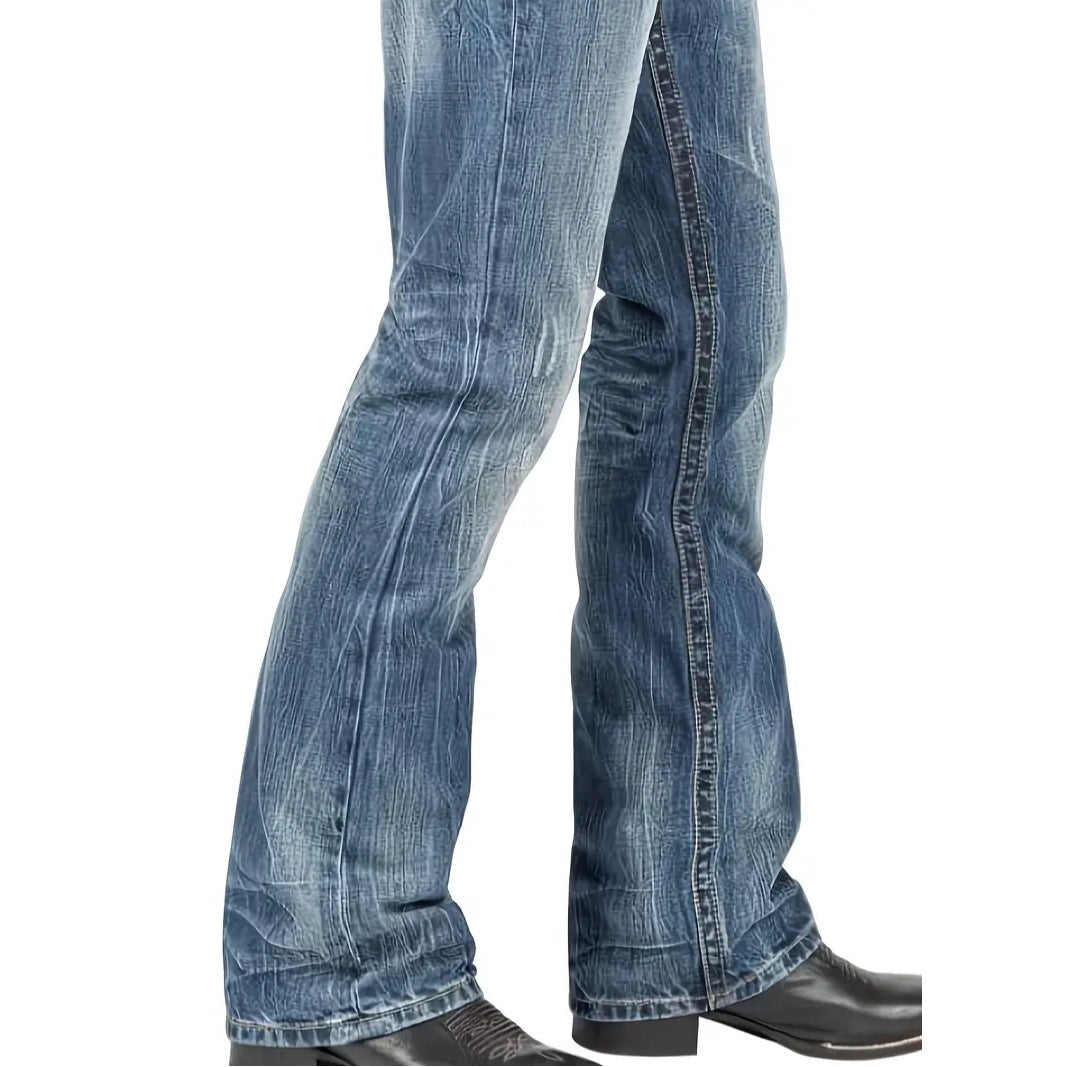 Men's Street Style Jeans – Straight Leg Trend Denim Pants