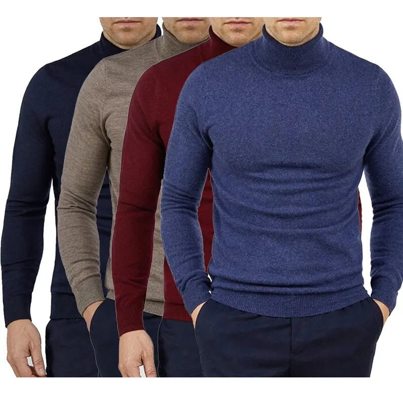 Men's Plain Knit Sweater – Stylish Casual Knit Sweater