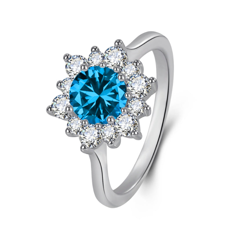Luxurious Snowflake Jewelry Set with Zirconia – Necklace, Earrings & Ring in Sparkling Design