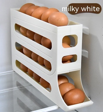 Egg Holder Refrigerator 4 Tiers | Automatic Organizer